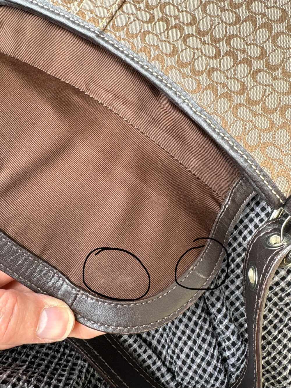Coach F10926 Vintage Soho Signature C Canvas With Suede Shoulder Bag In Brown - Picture 16 of 16